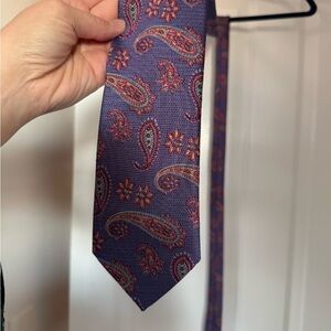 Geoff Nicholson Paisley Purple Men's Tie